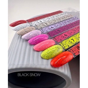 Гель лак Saga black snow № 03 9мл. Photo 2